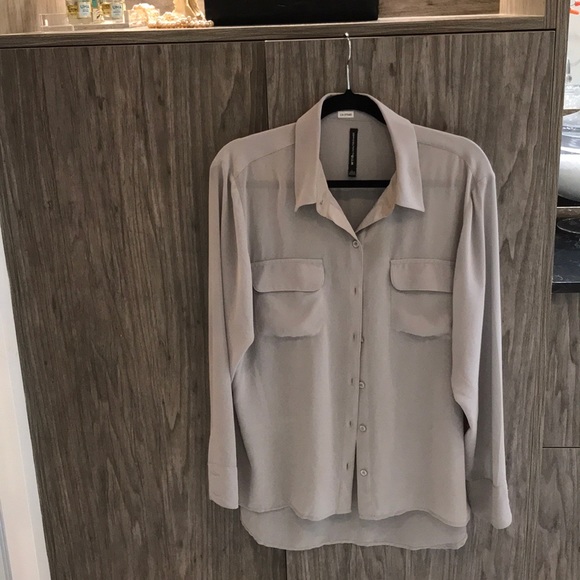 Grey hi low blouse - Picture 1 of 6
